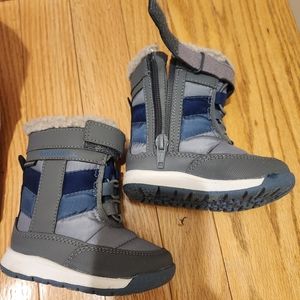 Merrell Kids' Gray and Blue Winter Boots